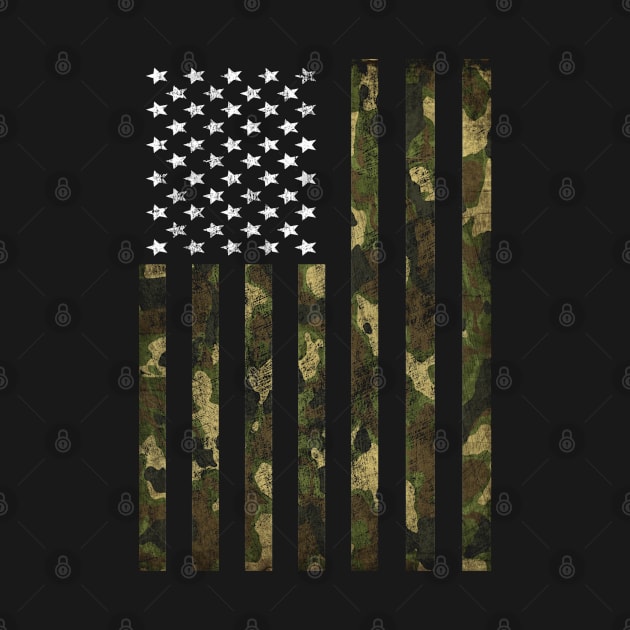 Camouflage USA US Flag Patriotism Patriot Hunter Hunting Paintball Player Military by Sassee Designs