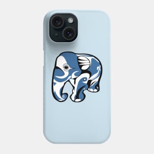 Indo Elephants Blu Phone Case