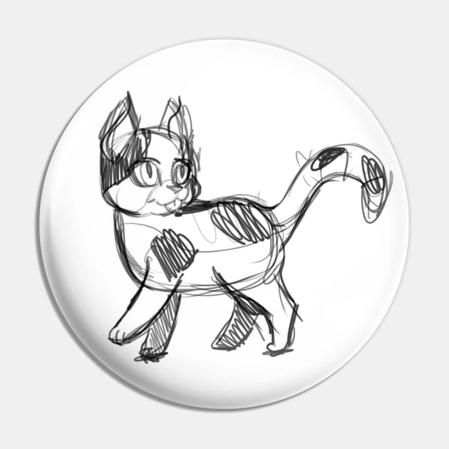 Doodle BLEP CAT Pin by Angsty-angst