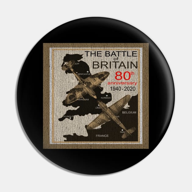 Battle of Britain WW2 Warbirds Supermarine Spitfire Pin by F&L Design Co.