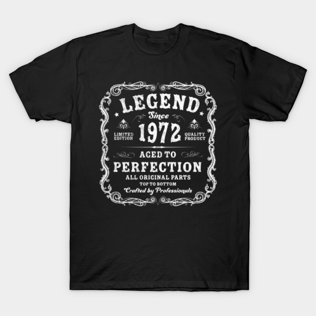Discover Legend Since 1972 - Legend Since 1972 - T-Shirt