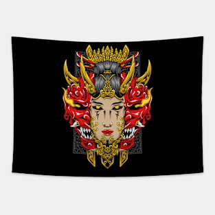 Oni women ornament Tapestry