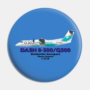 DeHavilland Canada Dash 8-300/Q300 - Bombardier Aerospace "House Colours" Pin