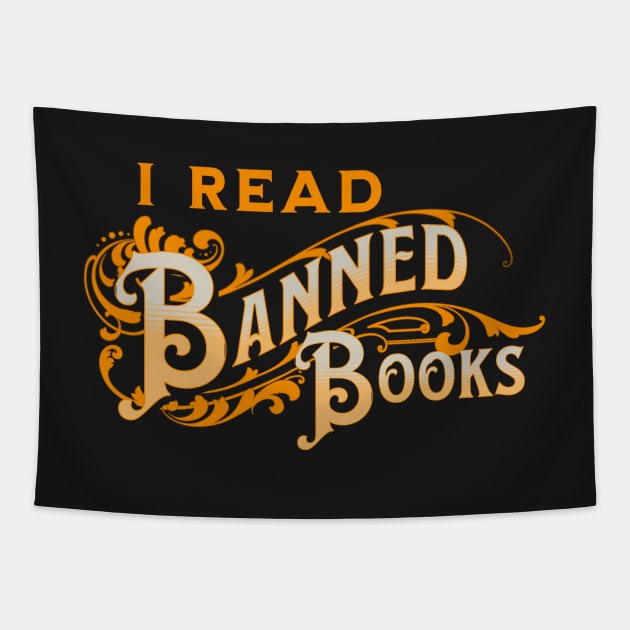I Read Banned Books Tapestry by JonHerrera