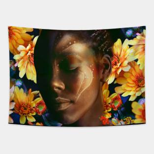 Always in my Head Floral Tapestry