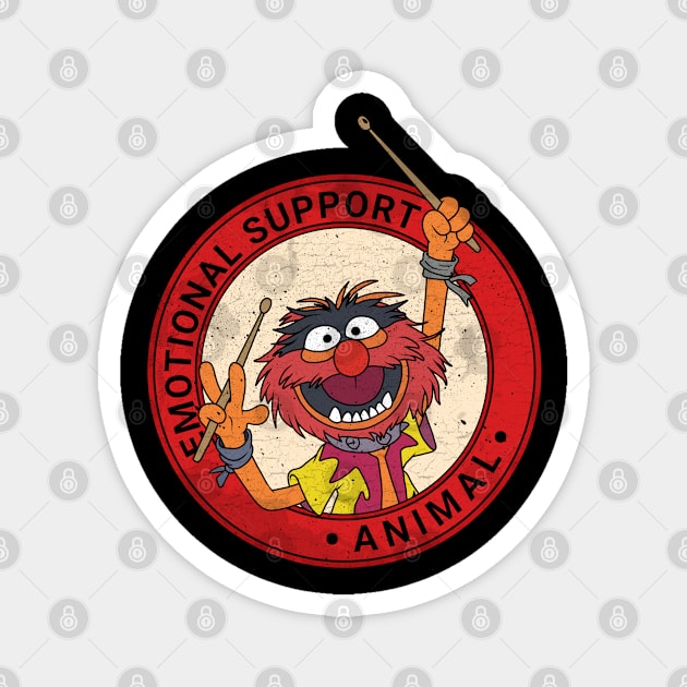 Vintage Muppets Emotional Support Animal Magnet by valentinahramov