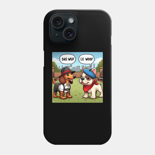 The multi-lingual dog park Phone Case by DadOfMo Designs