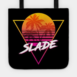 Slade - Proud Name Retro 80s Sunset Aesthetic Design Tote