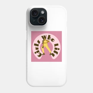 Girls Who Lift Pink & Yellow Phone Case