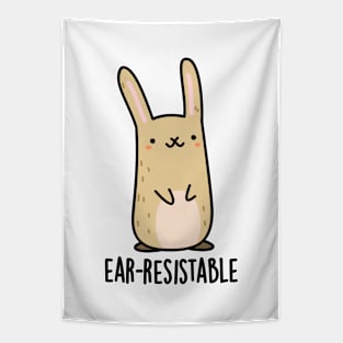 Ear-resistable Cute Bunny Rabbit Pun Tapestry