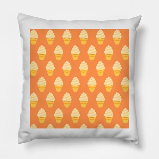 Soft Serve - Orange Pillow by IslandofdeDolls