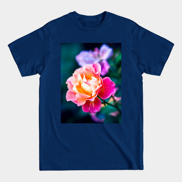 Disover Charming Pink Rose Flower - Rose - T-Shirt