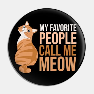 Funny Cat Owner's Design Pin