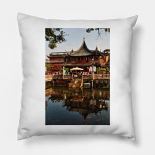 Tea House in the Old City - Shanghai Pillow