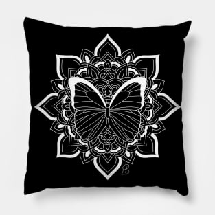 Butterfly Mandala Pillow