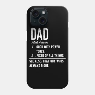 Dad Definition fathers day gift funny Phone Case