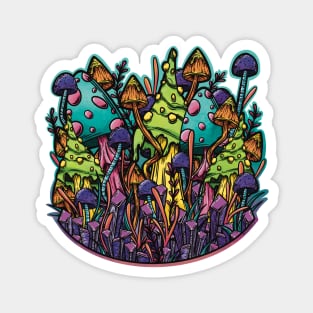 Crystal Shrooms Magnet