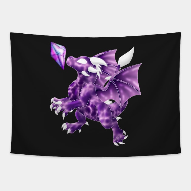 GemBabs: Elemental Dragon (Aether) Tapestry by spyroid101