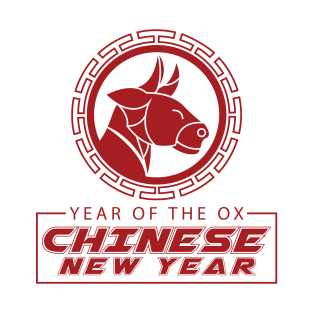 Year of The Ox Head Mascot T-Shirt