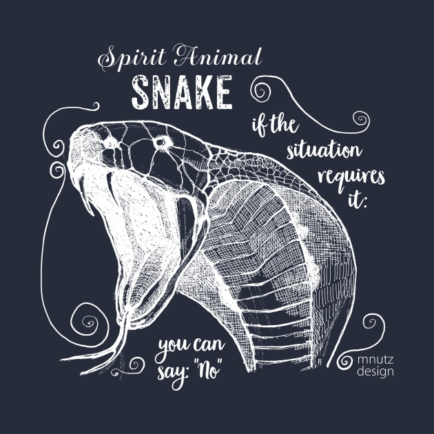 Spirit animal - Snake white by mnutz