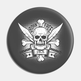 Jolly Roger with crossed sabers Pin