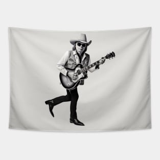 Dwight Yoakam Playing Guitar Tapestry