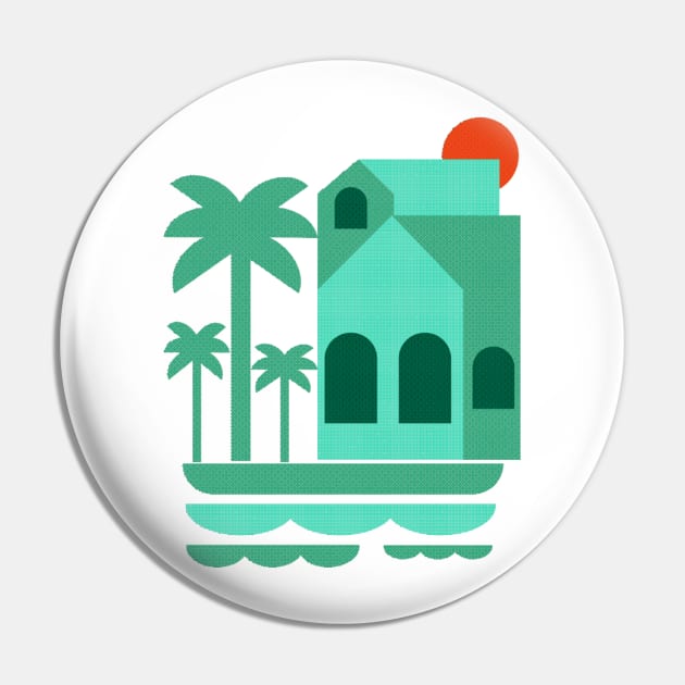 Mint Beach Pin by Elisabethsdesigns