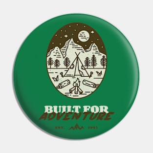 Camping Outdoor Adventure Campfire Pin