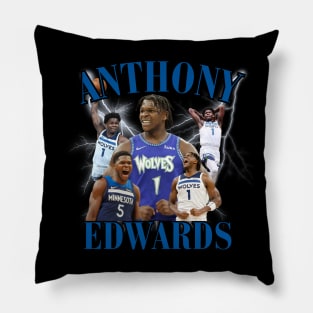 Anthony Edwards Graphic Tee Pillow