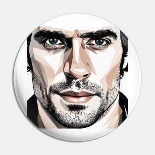 Henry Cavill as Argylle action movie 2024 graphic design Pin