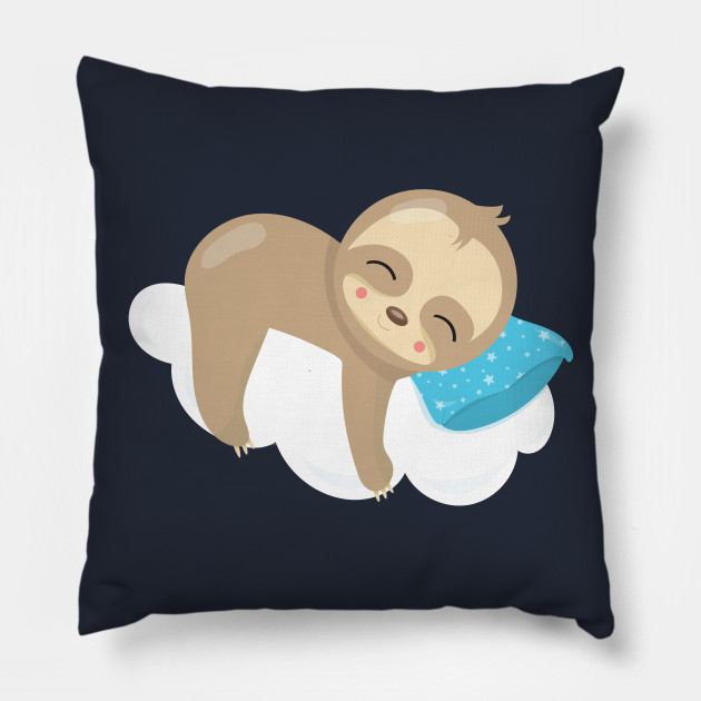 sleepy sloth pillow