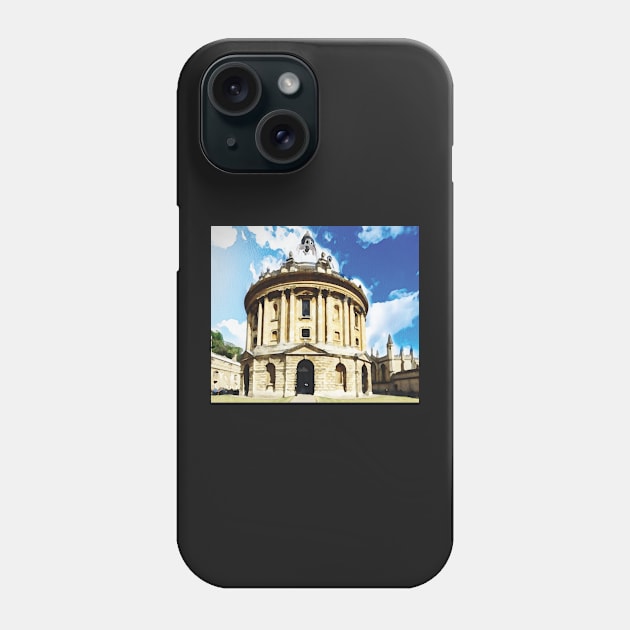 Oxford town in England watercolour effect Phone Case by gezwaters