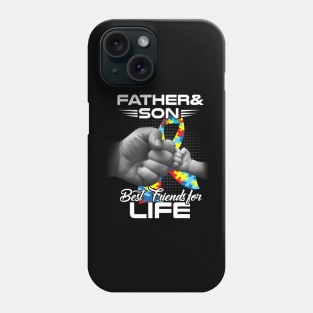 Autism Dad Father & Son Best Friends for Life Matching Phone Case