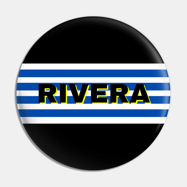 Rivera City in Uruguay Flag Stripes Pin by aybe7elf
