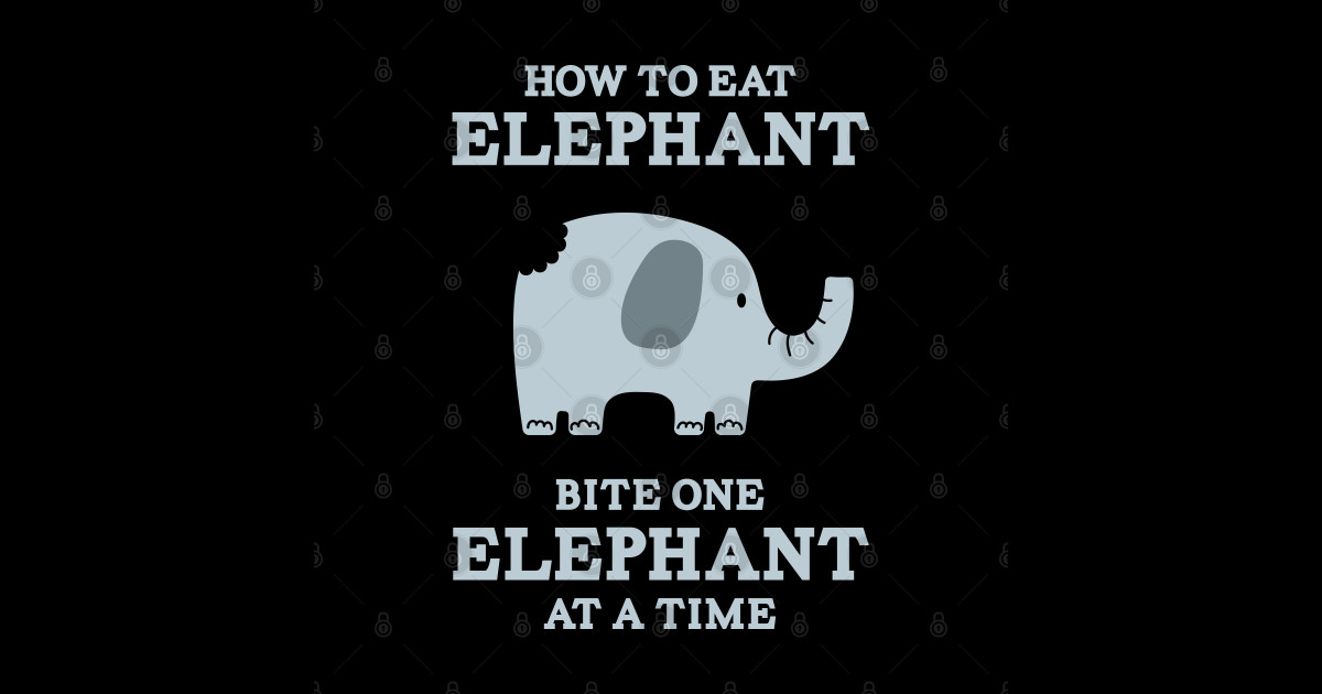 How to Eat Elephant - Bite One Elephant at a Time - How To Eat An ...