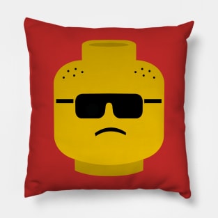 Lego head sunglasses Pillow