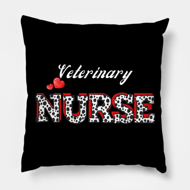 Veterinary Nurse Design Pillow by TASKARAINK