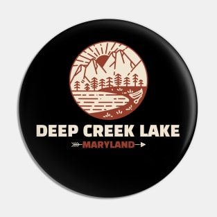 Retro Deep Creek Lake Pin