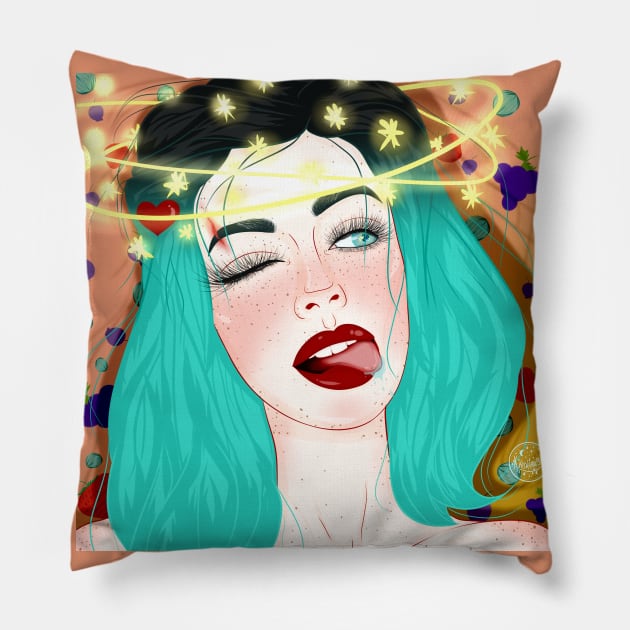 fruit girl Pillow by kira4ka93