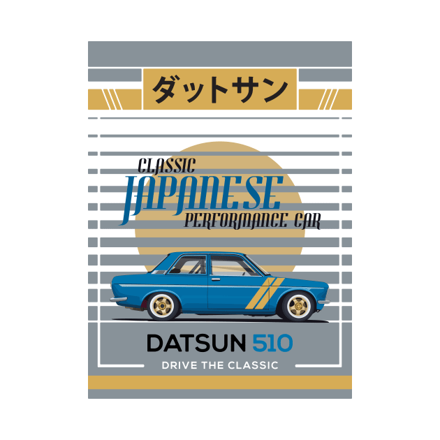 Datsun 510 - Classic Japanese Performance Car by Ajie Negara