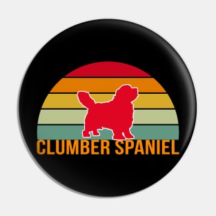 Clumber Spaniel Vintage Silhouette Pin