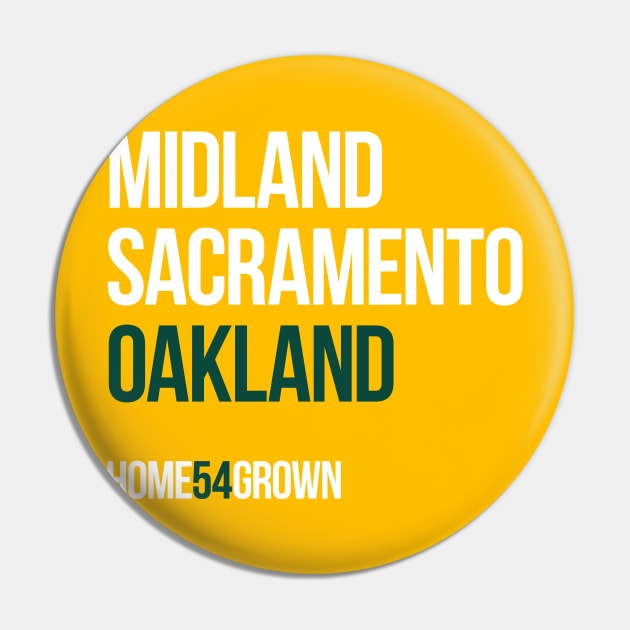 "Homegrown Series" Oakland: Sonny (Gold) Pin by alanduda