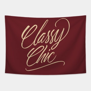 Classy Chic Handlettering Text Classy version Tapestry