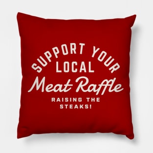 Meat Raffle Buffalo NY Support Your Local Meat Raffle Pillow