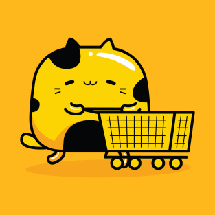 yellow cat shopper profession T-Shirt