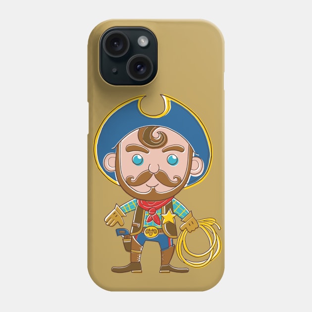 Cowboy quick on the draw Phone Case by vaughanduck