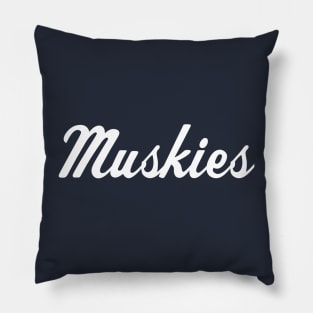 Muskies Script Pillow