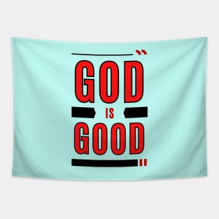 God Is Good | Christian Typography Tapestry