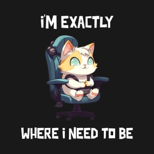 I'm exactly where I need to be T-Shirt