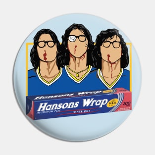 Hanson Brothers Hockey Slapshot Aluminum Foil Pin